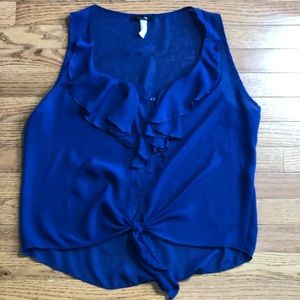 💕Blue Ruffle Top💕